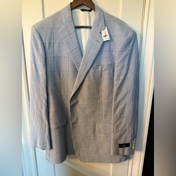 Brooks Brothers Chambray Patchwork Blazer USA Made - Picture 6 of 9